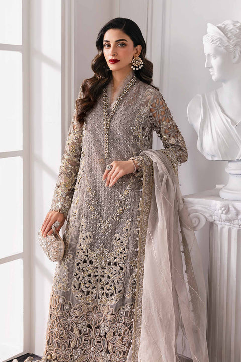 3 Piece stitched Embroidered Organza Suit | BD-3006