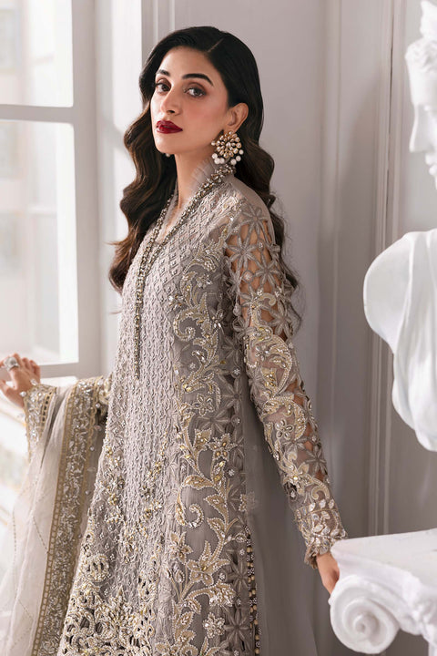 3 Piece stitched Embroidered Organza Suit | BD-3006