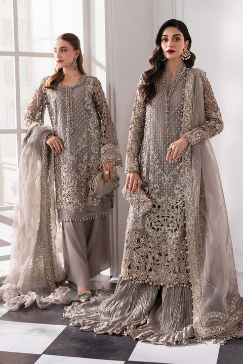 3 Piece stitched Embroidered Organza Suit | BD-3006