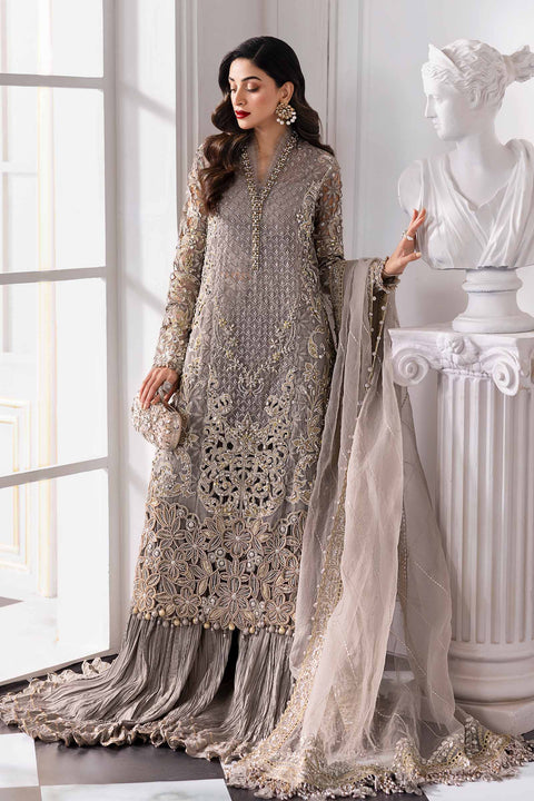 3 Piece stitched Embroidered Organza Suit | BD-3006